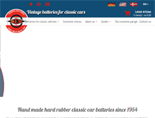 Tablet Screenshot of classic-batteries.com